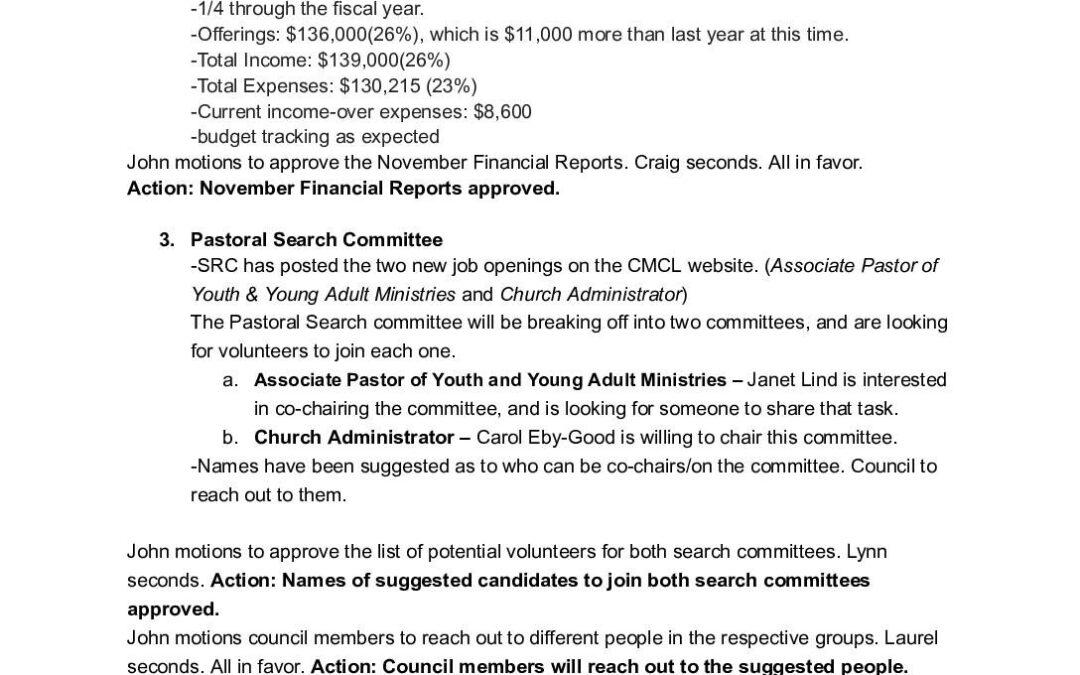 CMCL Council Meeting – 7_00 PM, Grant Street Building – December 9, 2025