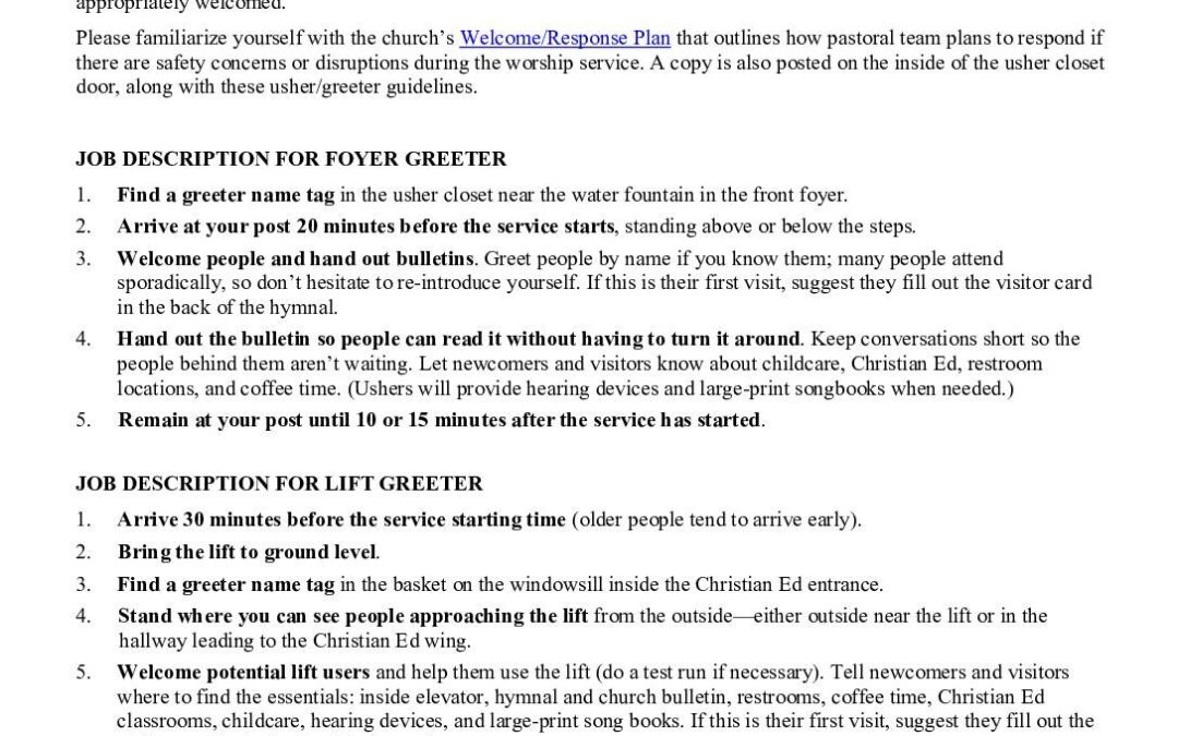 UsherGreeterGuidelines 2026 5